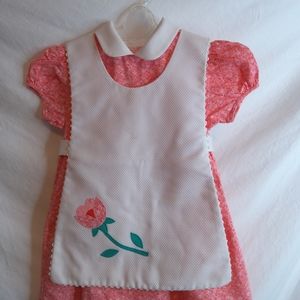 Vintage Sylvia Whyte Calico Dress and Pinafore